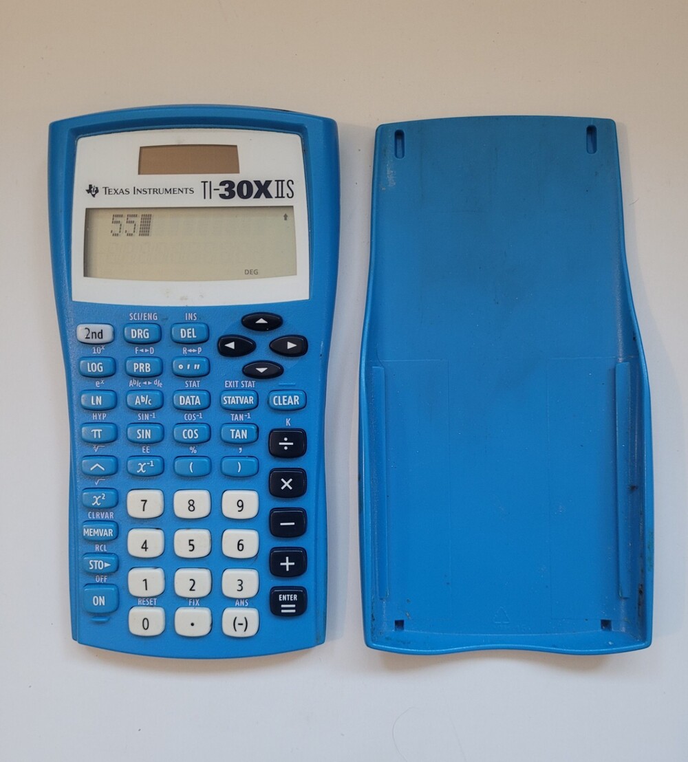 Texas Instruments TI-30X IIS Scientific Calculator Blue 2-Line LCD